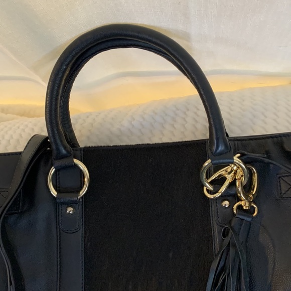 Michael Rome Designs Leather Tote Handbag - Picture 2 of 8